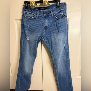 Hollister Women's Skinny Jeans W29‎ Blue Distressed Epic Flex Stretch Denim
